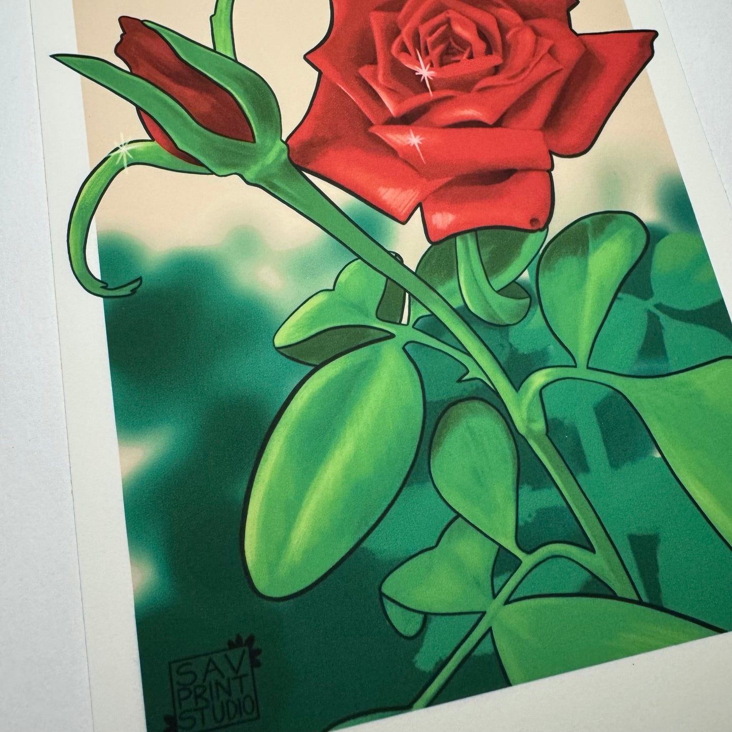 In Bloom Rose Study | Art Print
