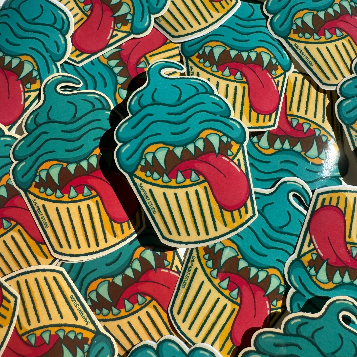 Cupcake Mimic Light Blue | Sticker