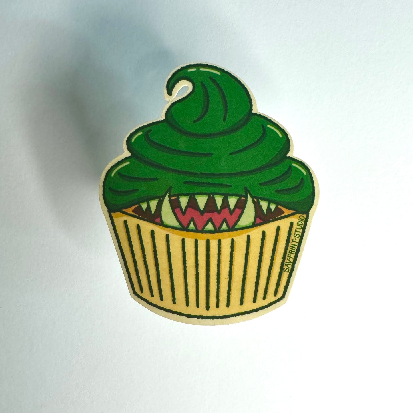Cupcake Mimic Green Goblin | Sticker