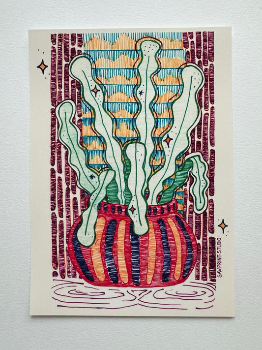 Glitter Plant Vibes | Art Print