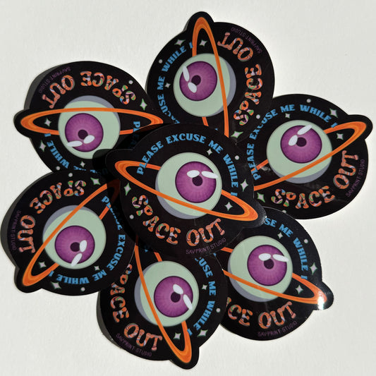 Space Out Eyeball | Sticker