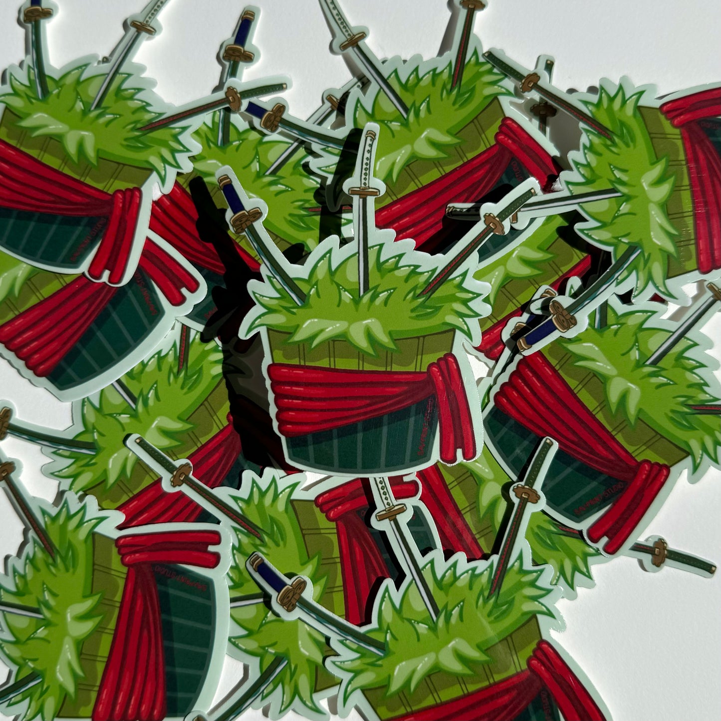 Zoro Anime Cupcake | Sticker