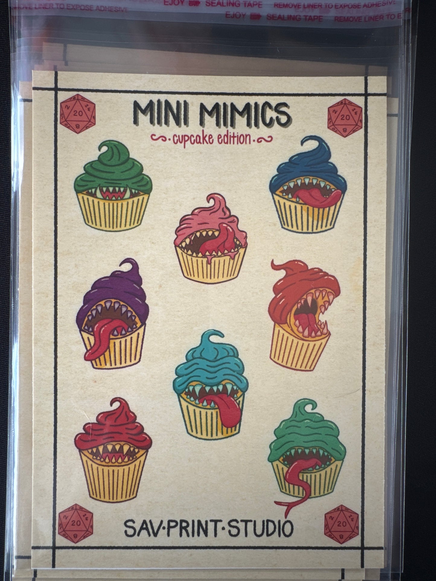 Mini Mimics Cupcakes | Digital Print