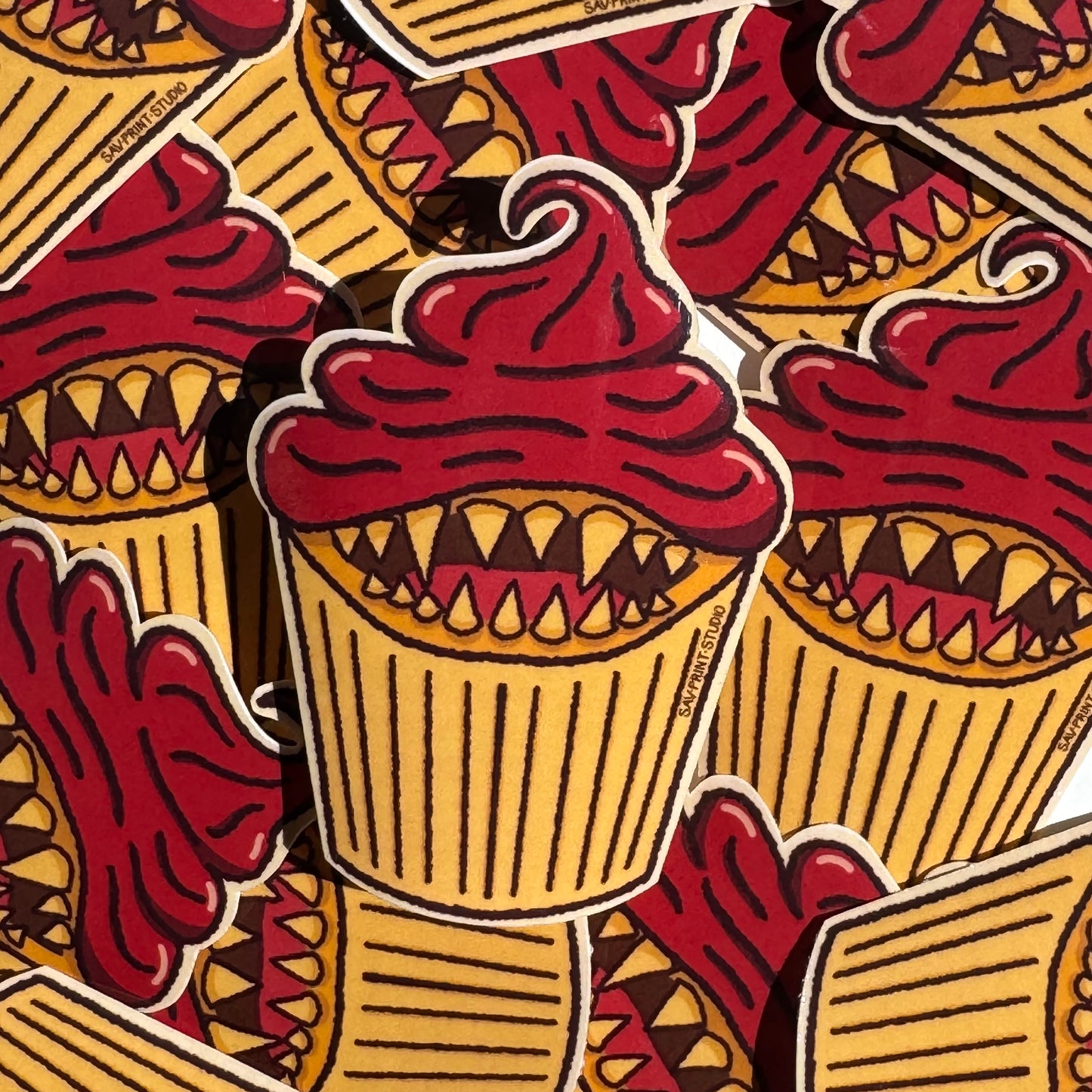 Cupcake Mimic Red | Sticker