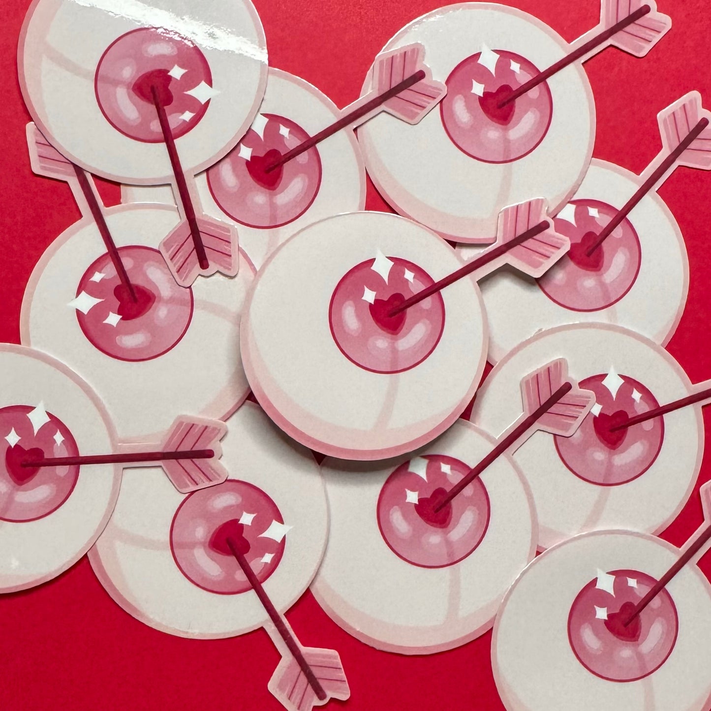 Vday Eyeball Pink Iris | Sticker