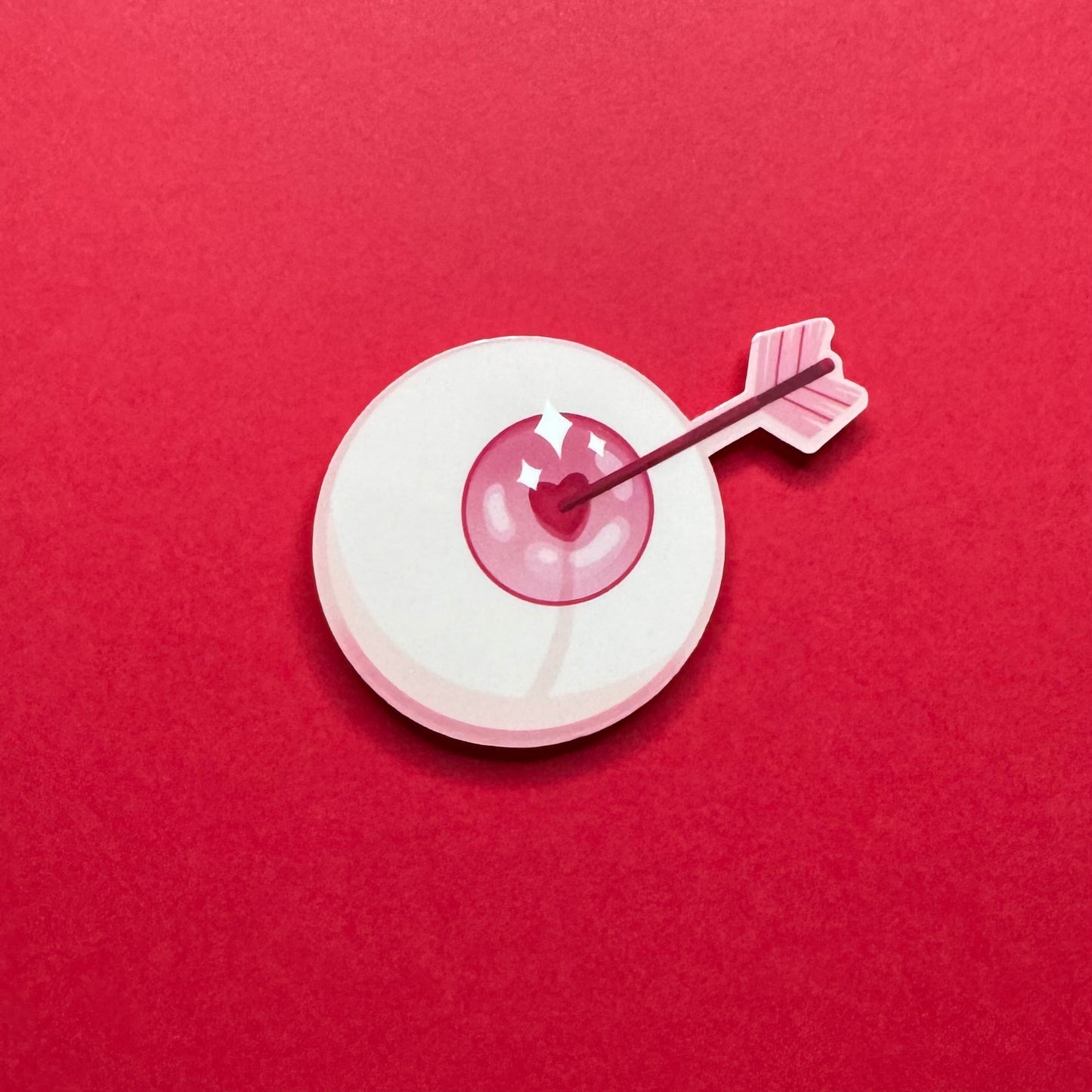 Vday Eyeball Pink Iris | Sticker