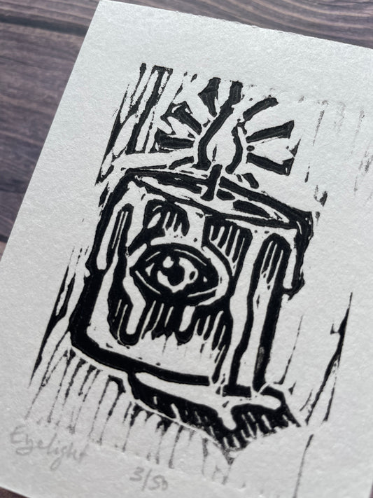 Eyelight | Linocut Print