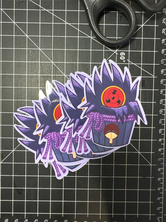 Sasuke Anime Cupcake | Sticker