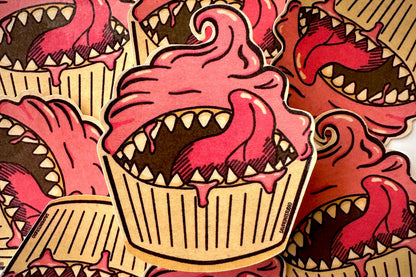 Cupcake Mimic Pink | Sticker