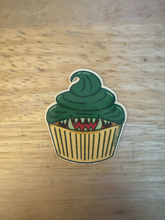 Cupcake Mimic Green Goblin | Sticker