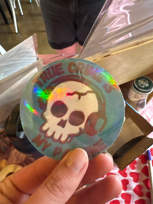 True Crime Is My Pastime | Sticker