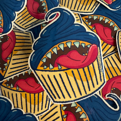 Cupcake Mimic Dark Blue | Sticker