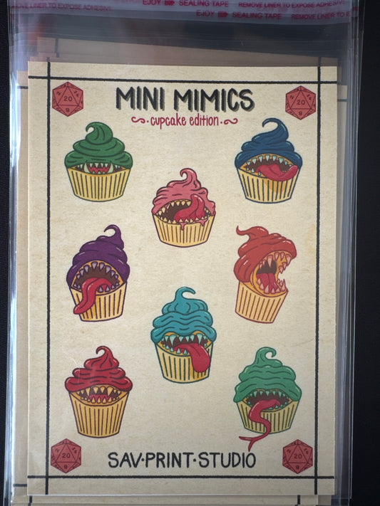 Mini Mimics Cupcakes Print