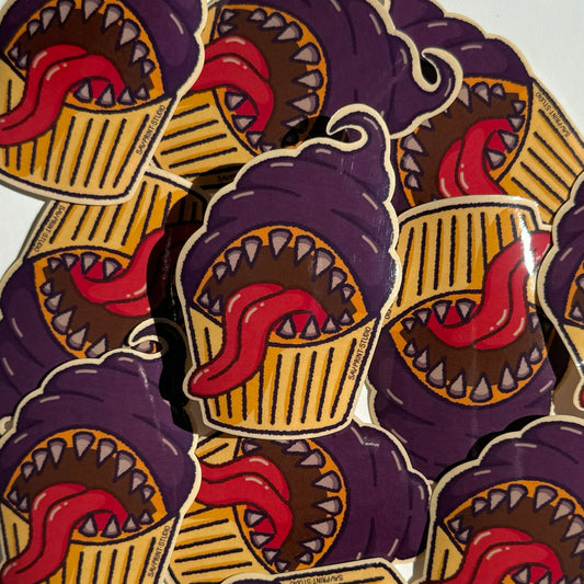 Cupcake Mimic Purple | Sticker