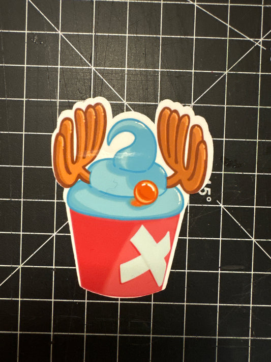 Chopper Anime Cupcake | Sticker