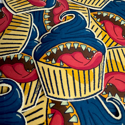 Cupcake Mimic Dark Blue | Sticker