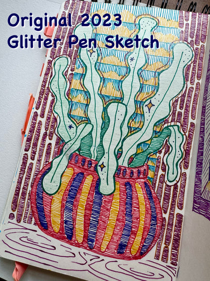 Glitter Plant Vibes | Art Print