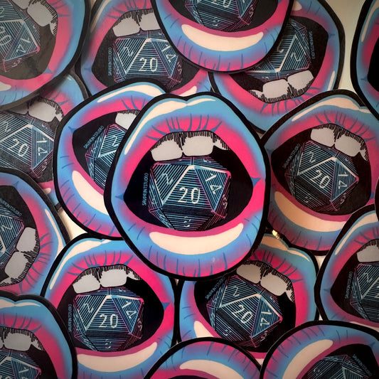 D20 Lips Cotton Candy | Sticker