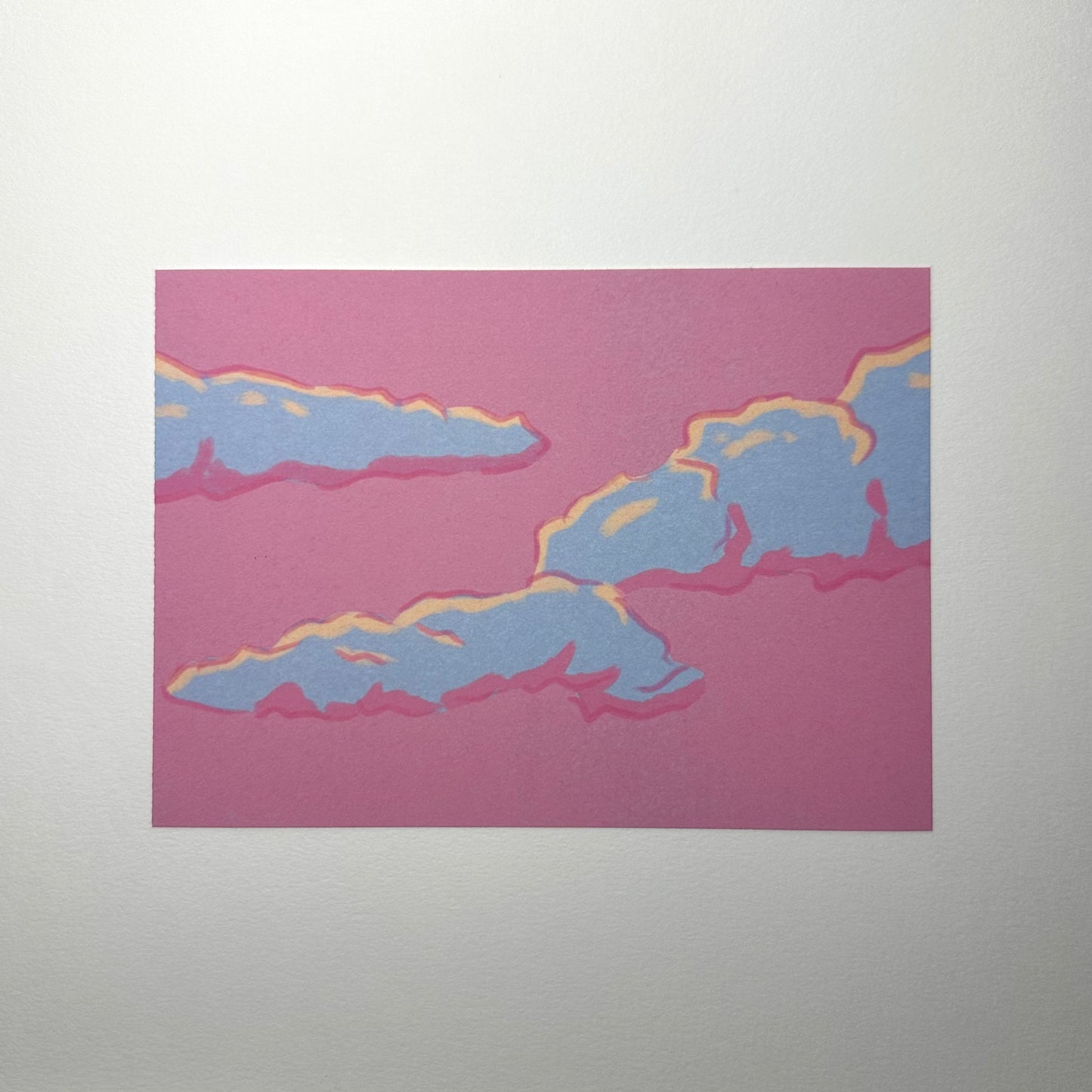 Pink Blue Clouds | Digital Print