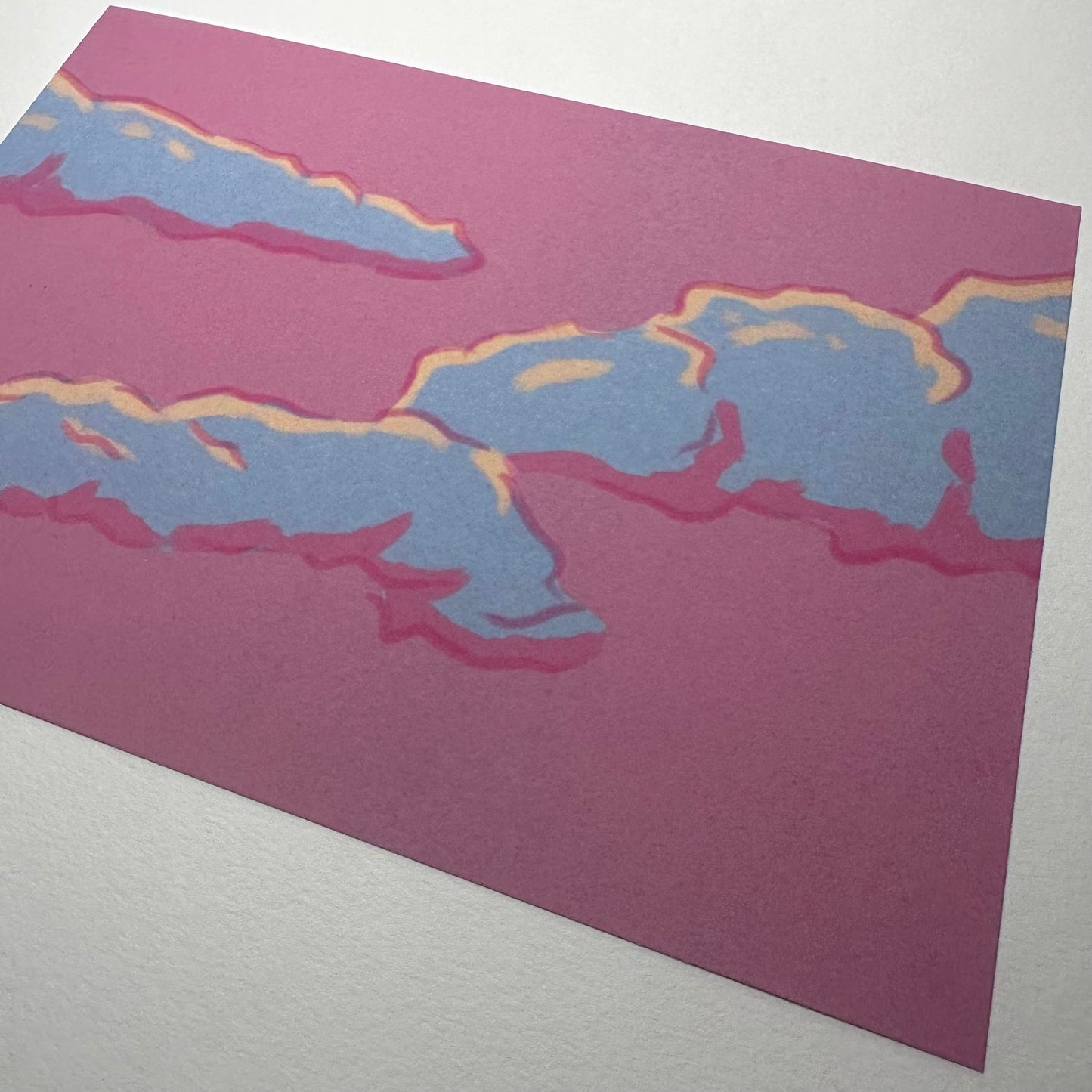 Pink Blue Clouds | Digital Print