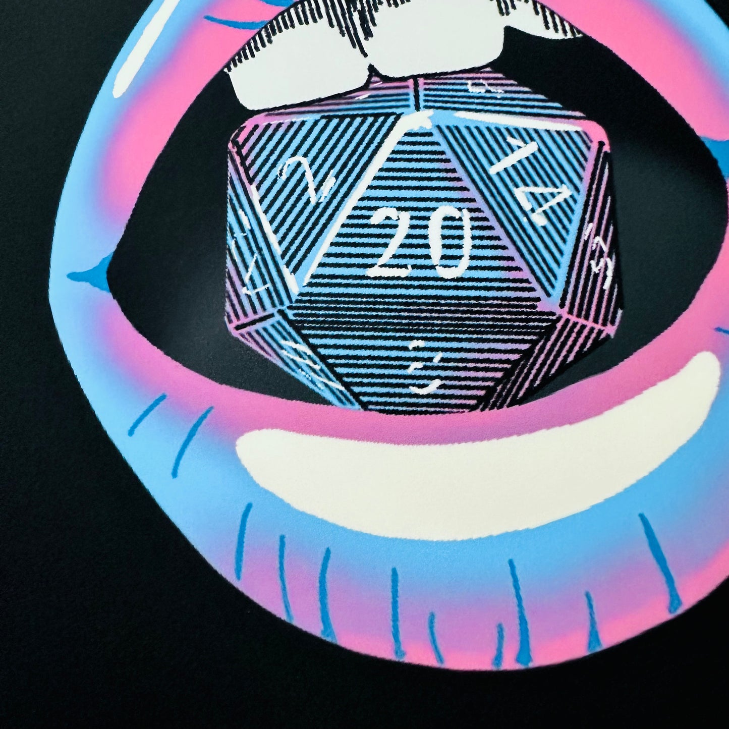 D20 Lips Cotton Candy | Digital Print