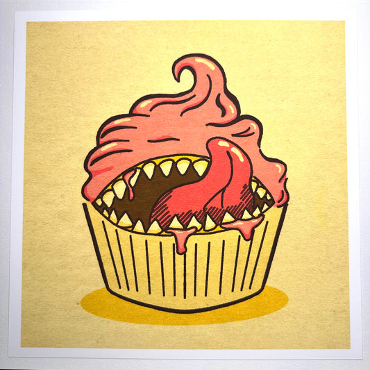 Monster Cupcake Pink | Digital Print