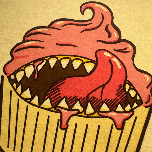 Monster Cupcake Pink | Digital Print