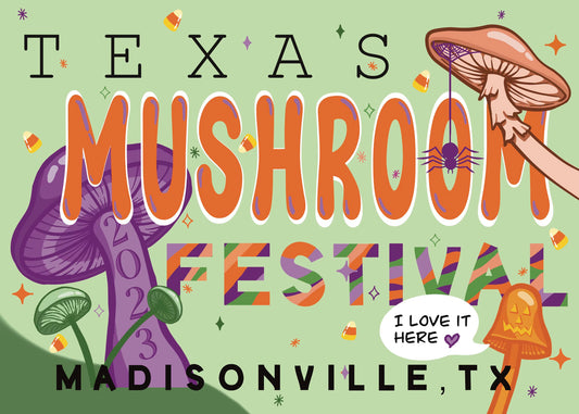 Mushroom Festival 2023 Halloween | Post Card