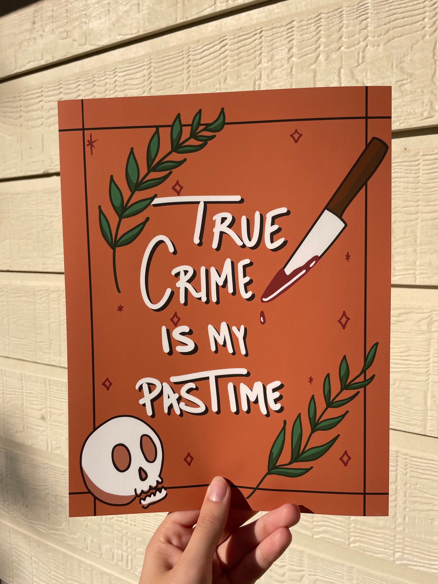 True Crime Is My Pastime Orange | Digital Print