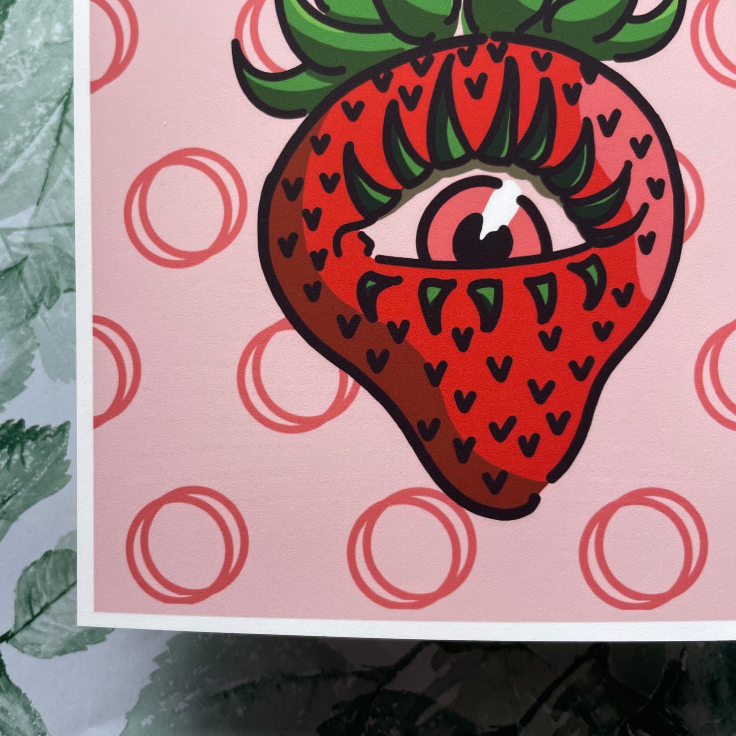 Strawberry Stare | Digital Print