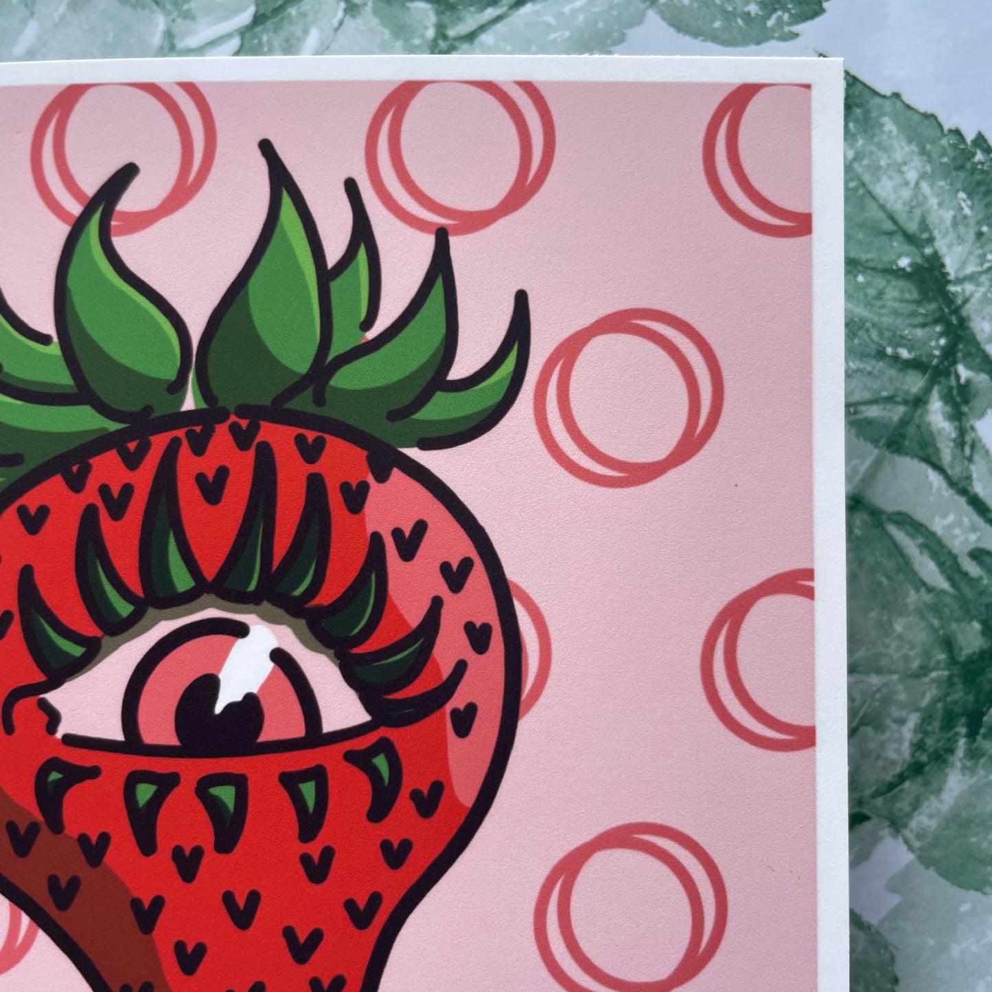 Strawberry Stare | Digital Print