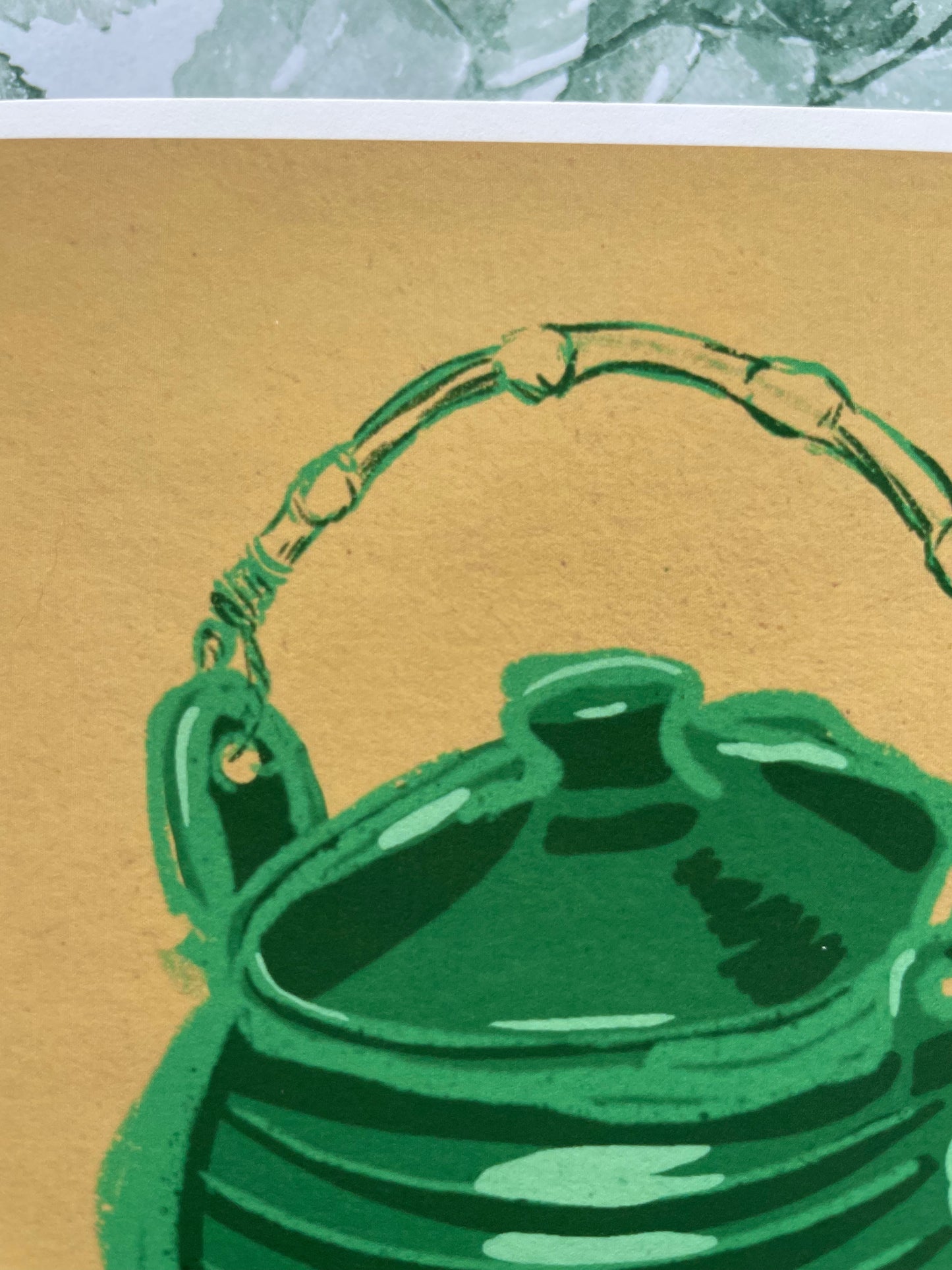 Green Teapot | Digital Print