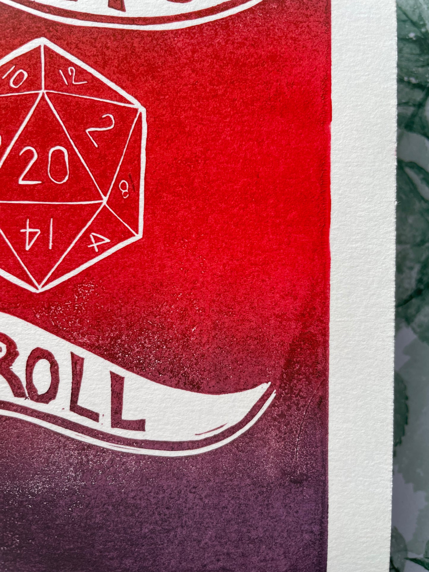 Let’s Roll | Linocut Print