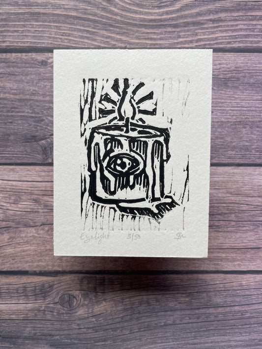 Eyelight  | Linocut Print