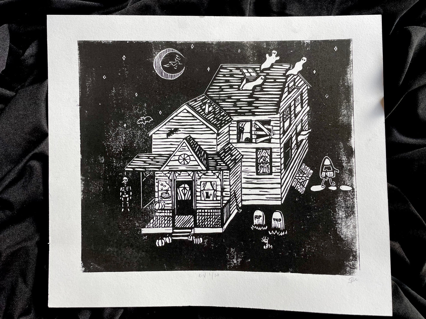 Haunted | Limited Edition | Linocut Print